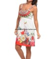 vestido tunica estampado verano etnico floral 101 idées 1626Y