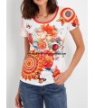 camiseta encaje verano floral etnica 101 idées 436Y